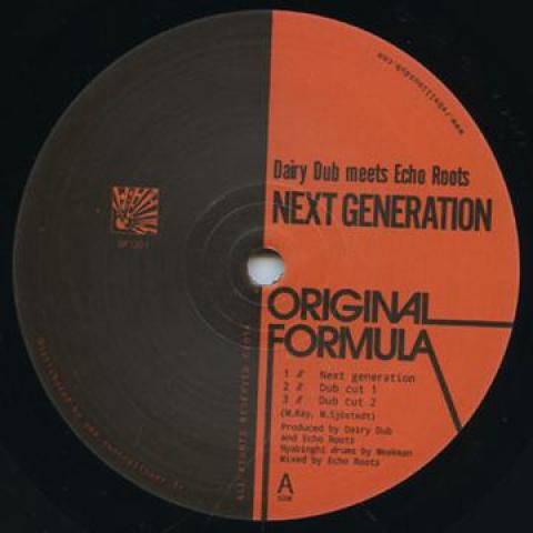 12inch Record DAIRY DUB, ECHO ROOTS / I&I VIBES, - Next Generation; Dub Cut 1; Dub Cut OF1201 Original Formul 2014 Europe Reggae, Ska & Dub