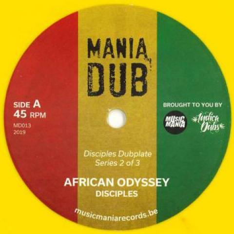 7inch Record DISCIPLES - African Odyssy / Version MD013 Mania Dub 2019 UK Reggae, Ska & Dub