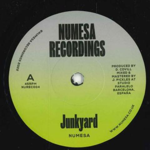 7inch Record NUMESA - Junkyard NUREC004 Numesa Recordin 2022 UK Reggae, Ska & Dub