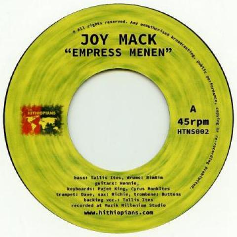 7inch Record JOY MACK - Empress Menen / Dub HTNS002 Hithiopians 2016 UK Reggae, Ska Dub