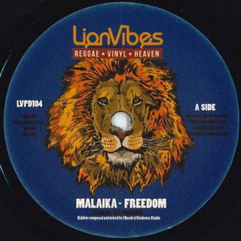 7inch Record MALAIKA - Freedom / Freedom Dub LVPD104 Lionvibes 2018 UK Reggae, Ska & Dub