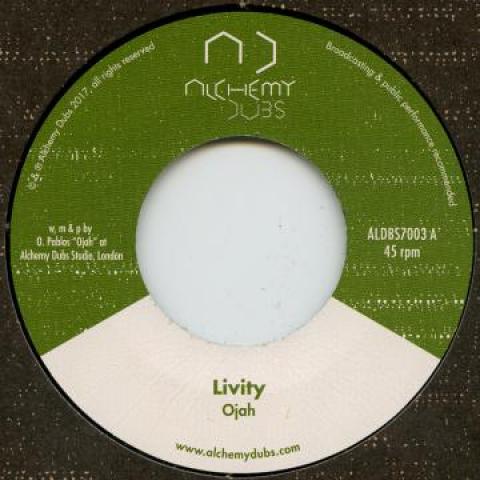 7inch Record OJAH - Livity / Dub ALDBS7003 Alchemy Dubs 2017 UK Reggae, Ska Dub