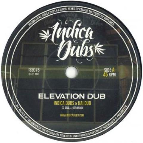 7inch Record INDICA DUBS KAI DUB - Elevation Dub ISS078 Indica Dubs 2021 UK Reggae, Ska Dub