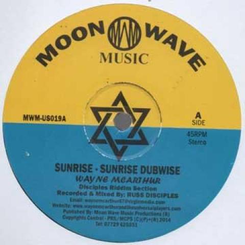 12inch Record WAYNE MCARTHUR - Sunrise; Dub / Travelling; Dub MWMUS019 Moon Wave 2015 UK Reggae, Ska & Dub