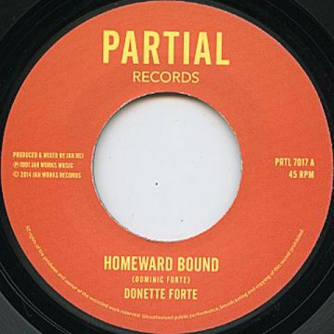 7inch Record DONETTE FORTE / DUB CRUSADERS - Homward Bound / Dub Train PRTL7017 Partial 1991 UK Reggae, Ska Dub